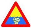 Znak informacyjny: wiry